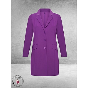 Plus Basics Blazer Long Jacket Lavender